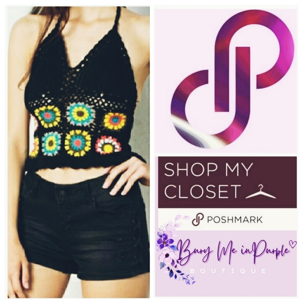CROCHET HALTER TOP